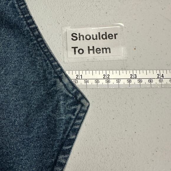 Ozark Mountain Womens Y2K Denim Vest Size M Embroidered Western Southwest - Picture 6 of 7